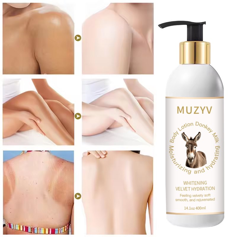 Custom Body Lotion Body Cream Donkey Milk Hydrating Whitening Body Lotion