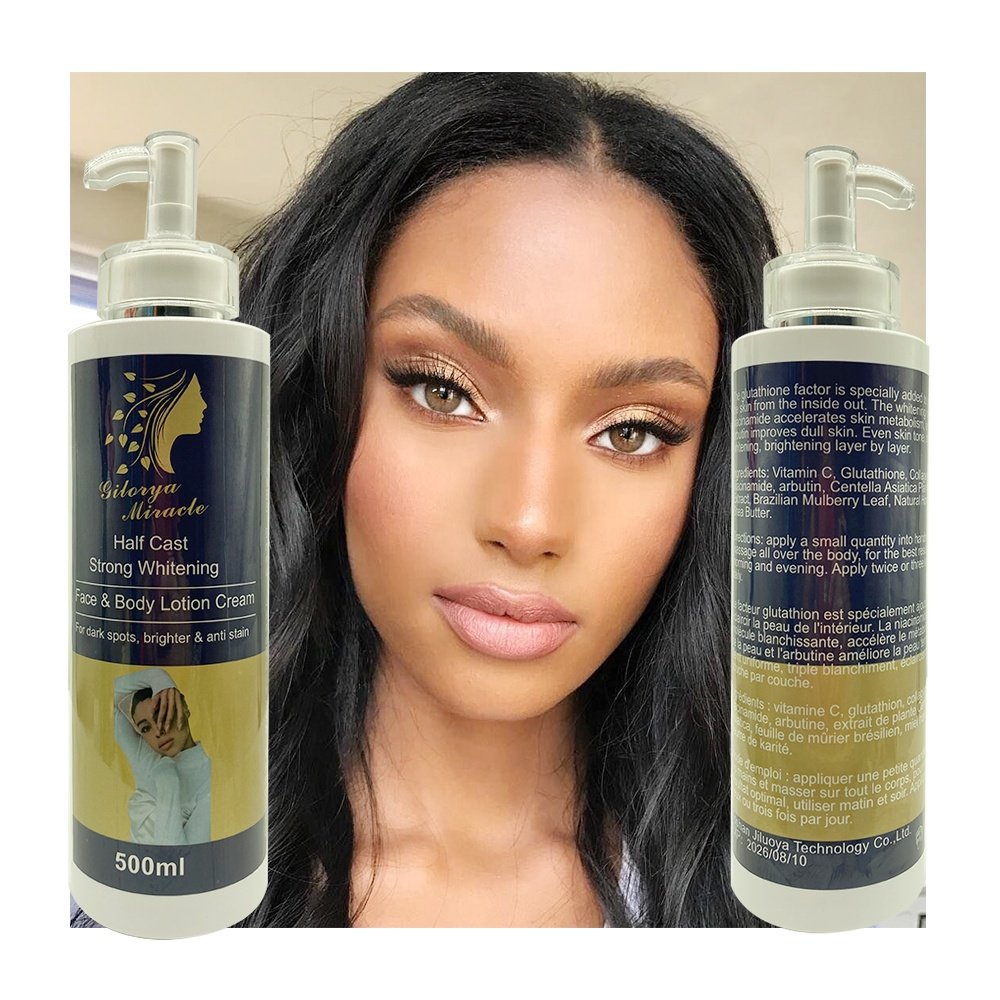 Fades Dark Spots Brighter Anti Stain Healthy-Looking Glow Moisturize Half Cast Strong Whitening Body Lotion Cream