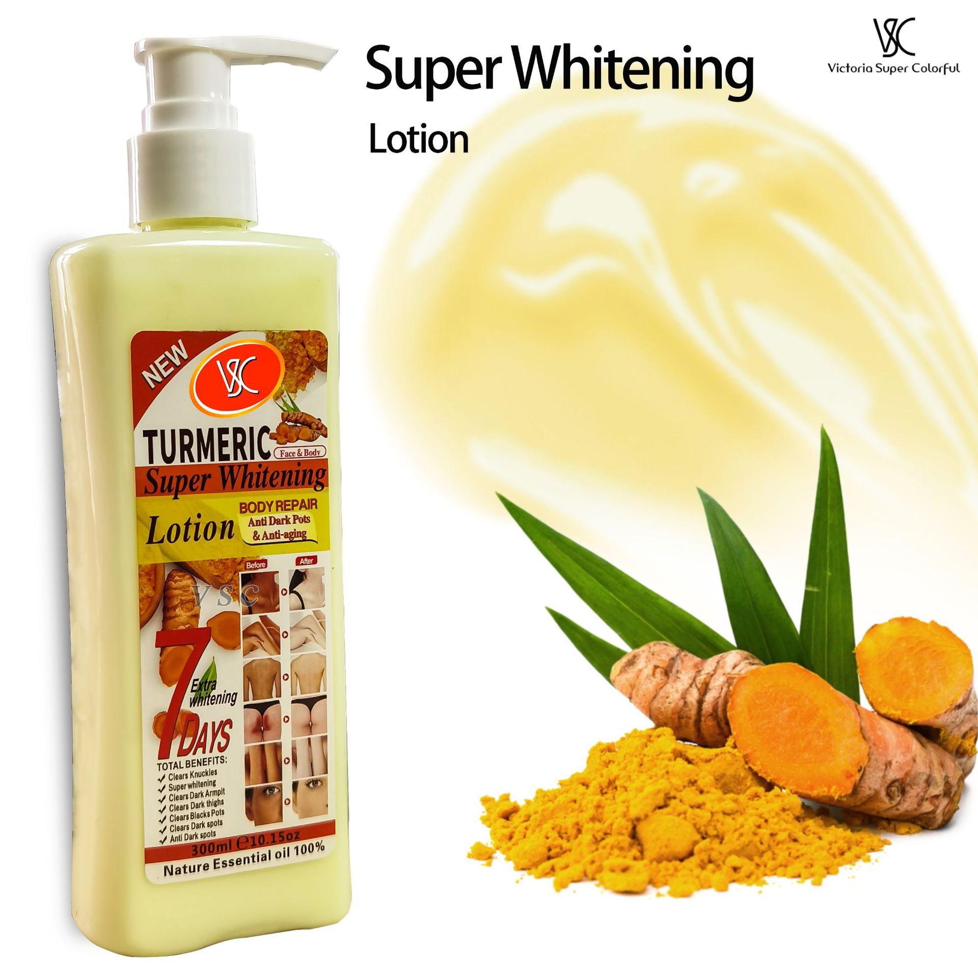 Moisturizing Fragrance Turmeric Body Lotion Hydrating Moisturizing Refreshing Brightening Body Lotion Bath Lotion