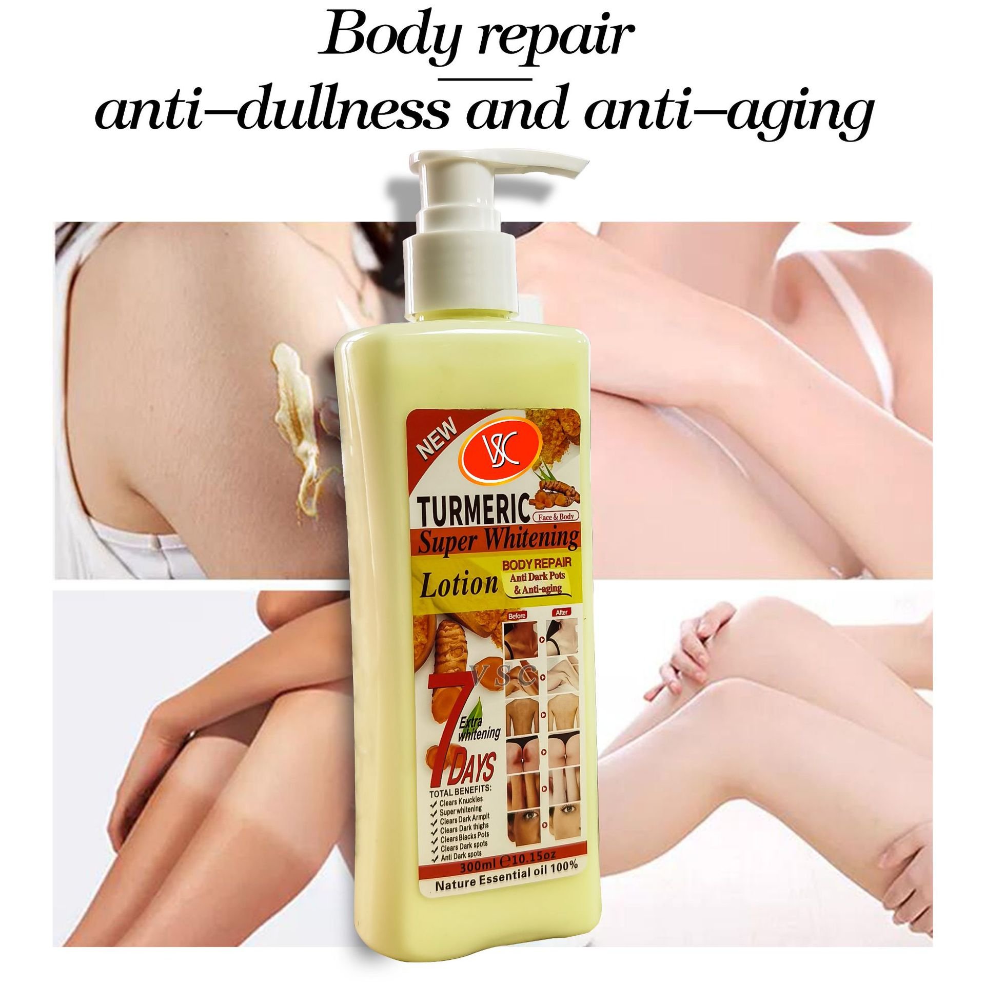 Moisturizing Fragrance Turmeric Body Lotion Hydrating Moisturizing Refreshing Brightening Body Lotion Bath Lotion
