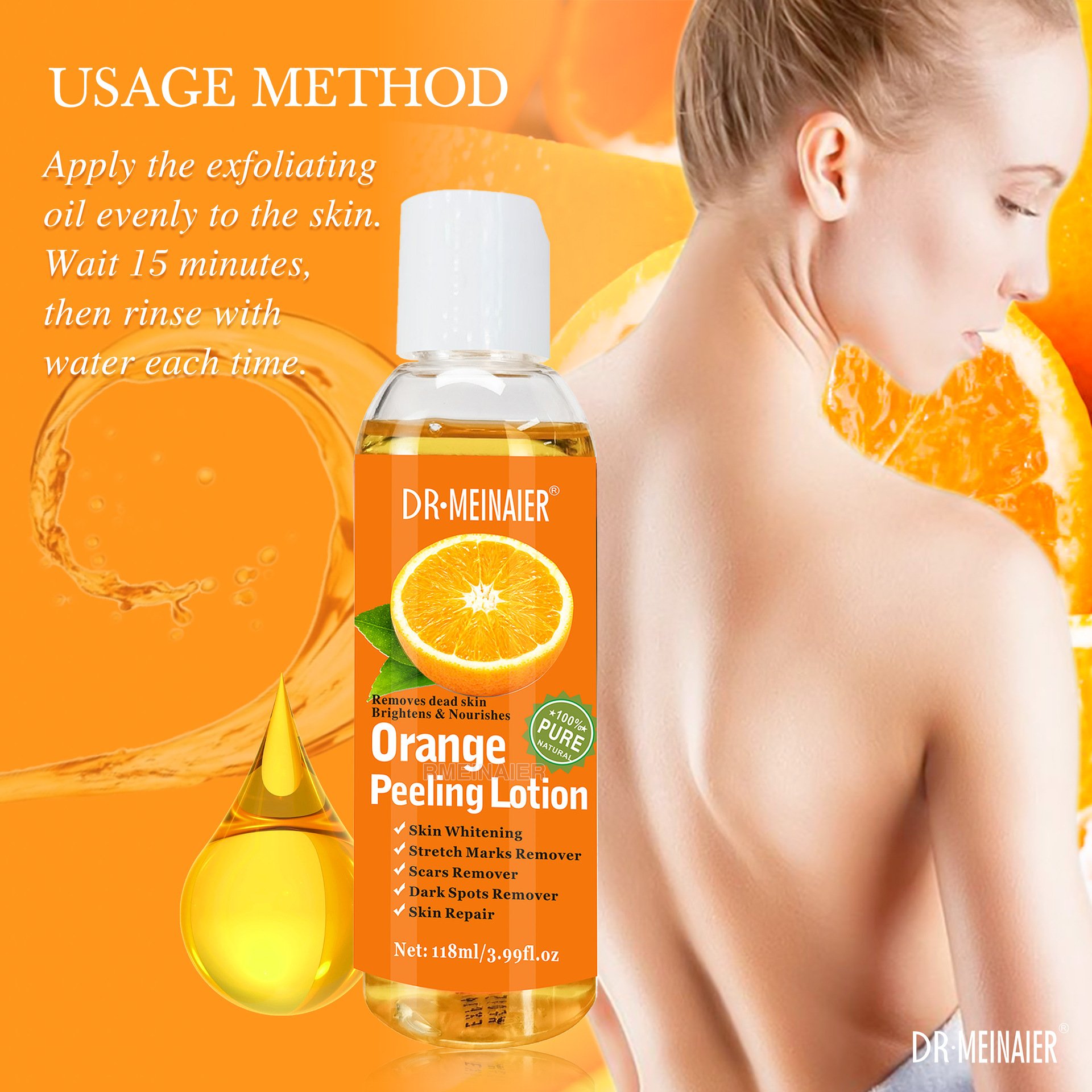 Hot Sale Green Peeling Oil Skin Care Products Whitening Exfoliating Body Lotion