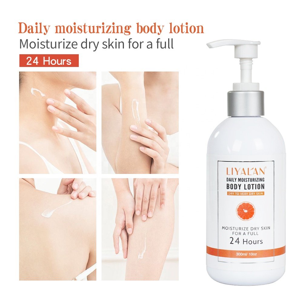 Private Label Vegan Daily Dry Skin Hydrating Nourishing Moisturizing Body Lotion with Hyaluronic Acid