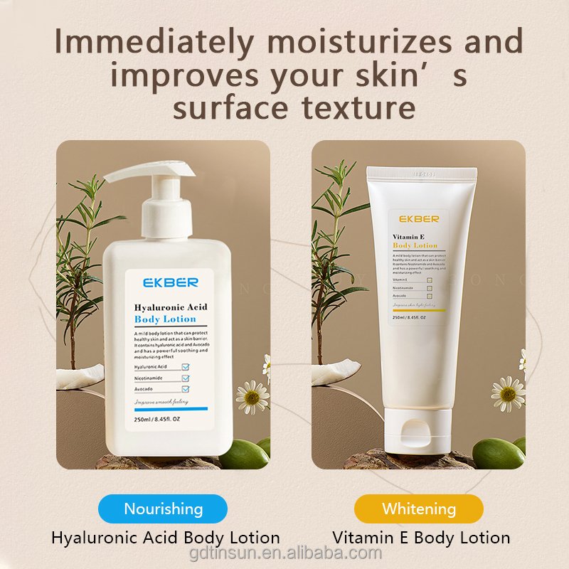 Wholesale EKBER High Quality Vitamin E Body Cream Dry Skin Deep Nourishing Repairing and Moisturizing Body Lotion
