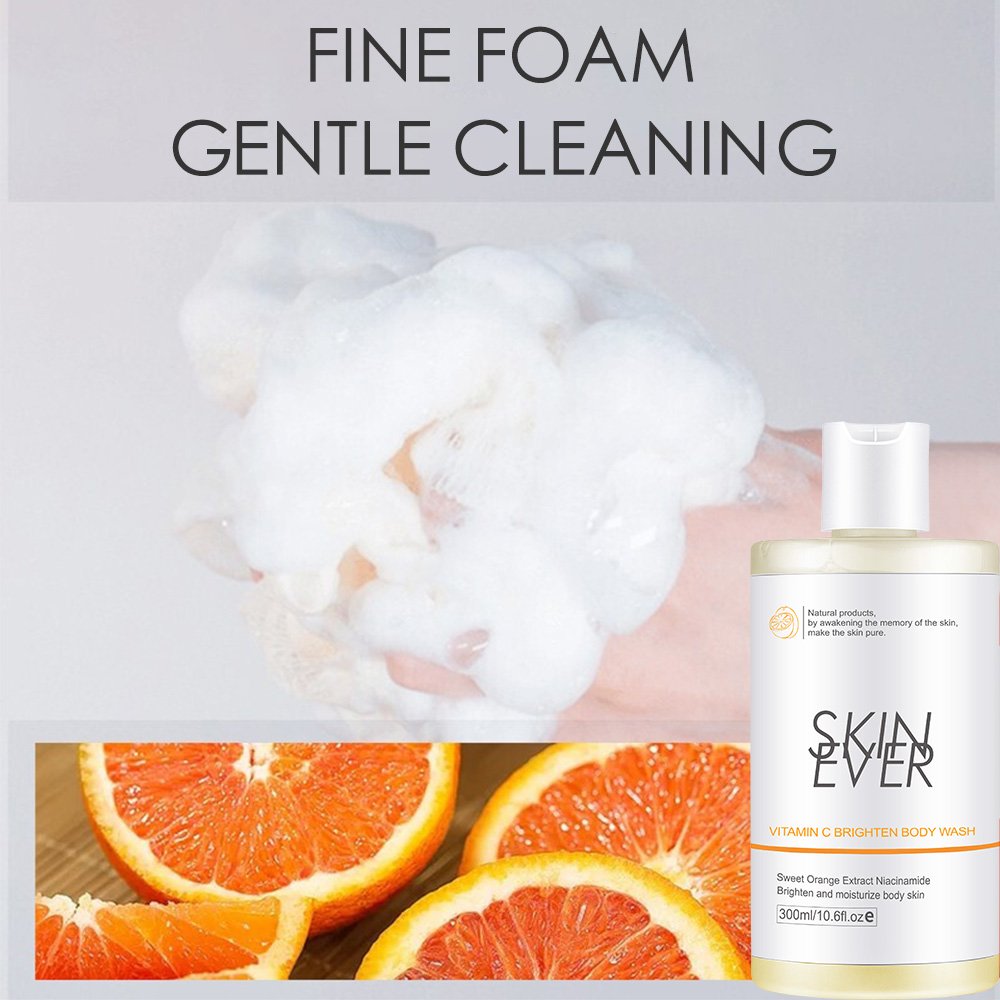 Herbal Whitening Body Lotion for Adults with Aloe Vera and Vitamin C Facial Toner Included SKINEVER