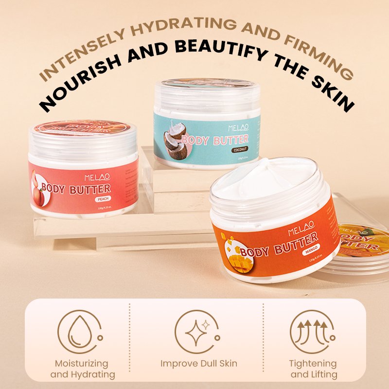 Custom Private Label Long-Lasting Hydrating Moisturize Nourishing Essential Body Care Coco Butter Body Lotion Wipped Body Butter