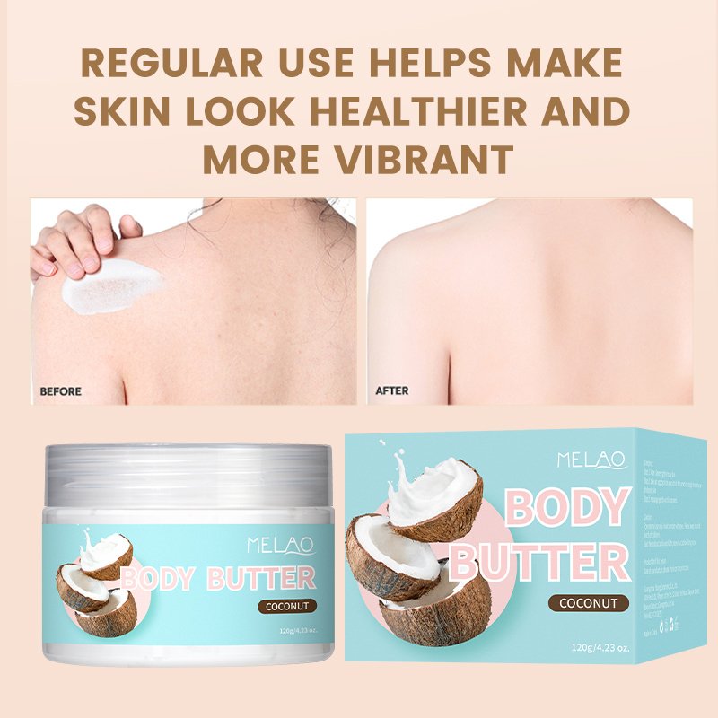 Custom Private Label Long-Lasting Hydrating Moisturize Nourishing Essential Body Care Coco Butter Body Lotion Wipped Body Butter