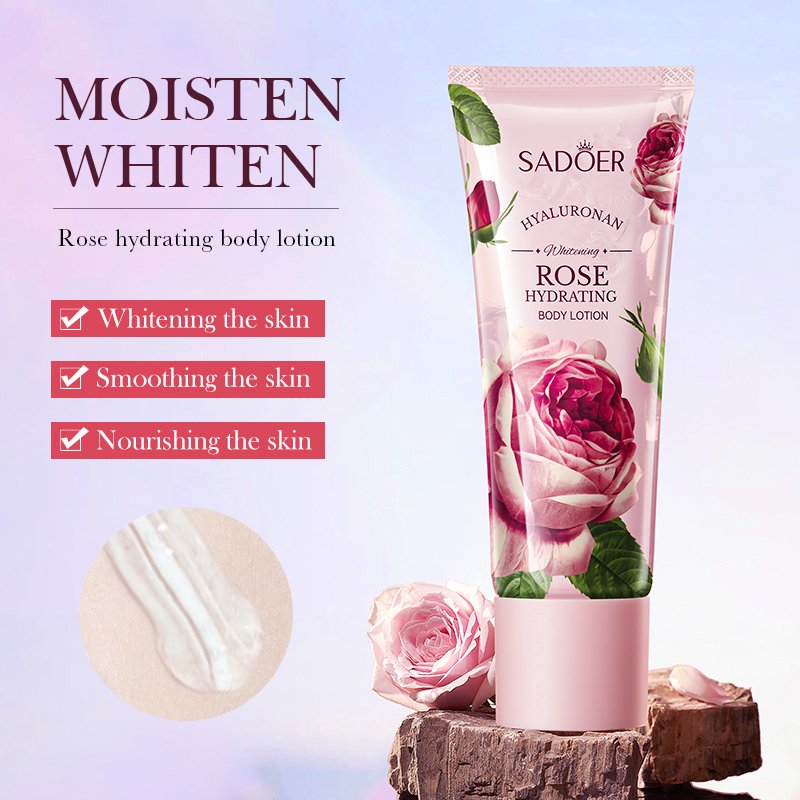 Body Care Rose hydrating body lotion Whitening Smoothing Nourishing the skin Lotion
