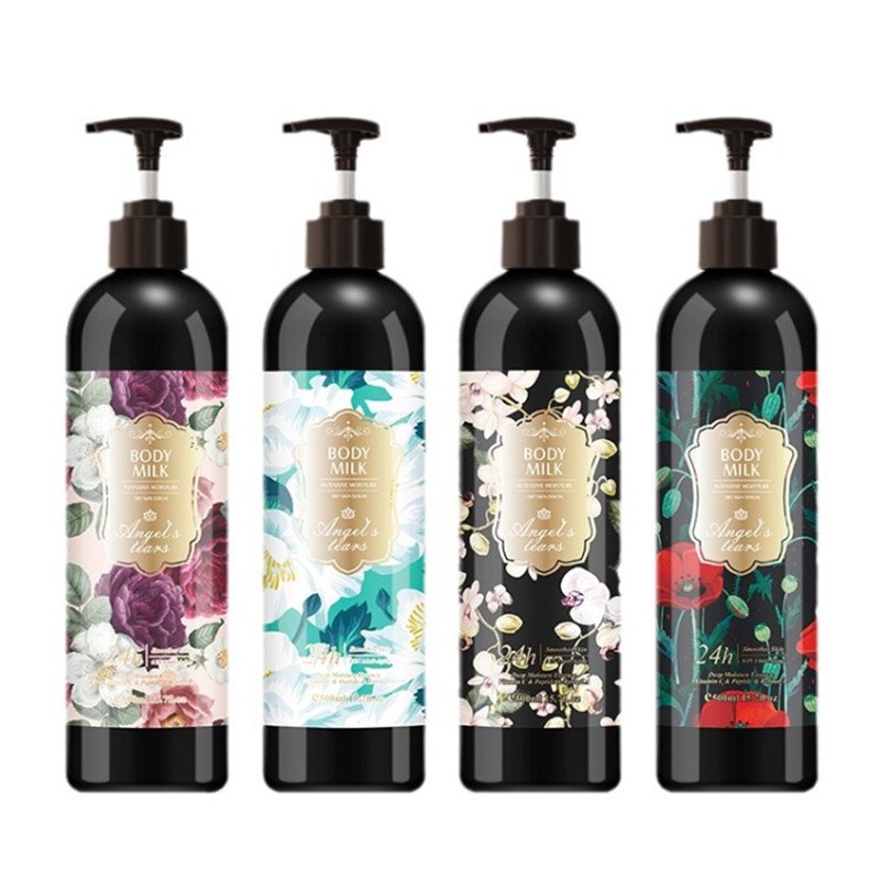 wholesale herbal flowers skin whitening lightening hydrating body lotion milk for women