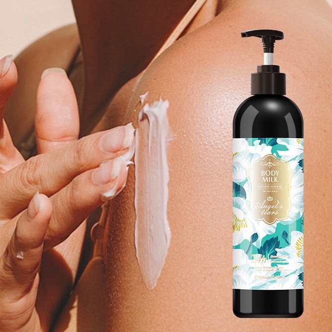 wholesale herbal flowers skin whitening lightening hydrating body lotion milk for women