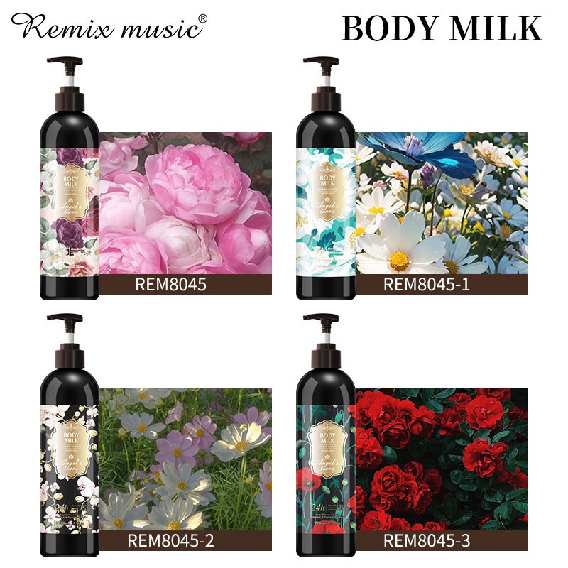 wholesale herbal flowers skin whitening lightening hydrating body lotion milk for women