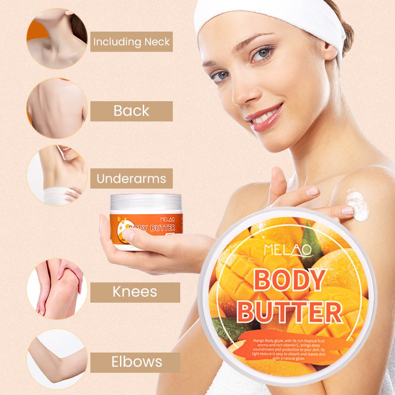 Private Label Custom Cocoa Butter Body Care Whipped Shea Butter Moisturizing Whitening Body Lotion Butter