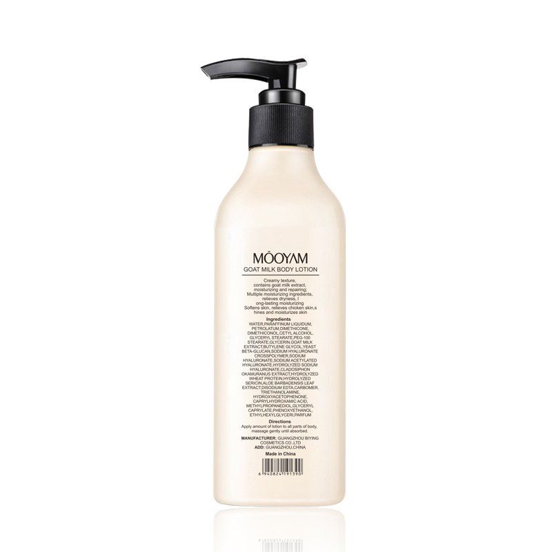 OEM customization wholesale Private Label Goat's milk body skin care cream moisturizing nourish repairing Whitening body lotion