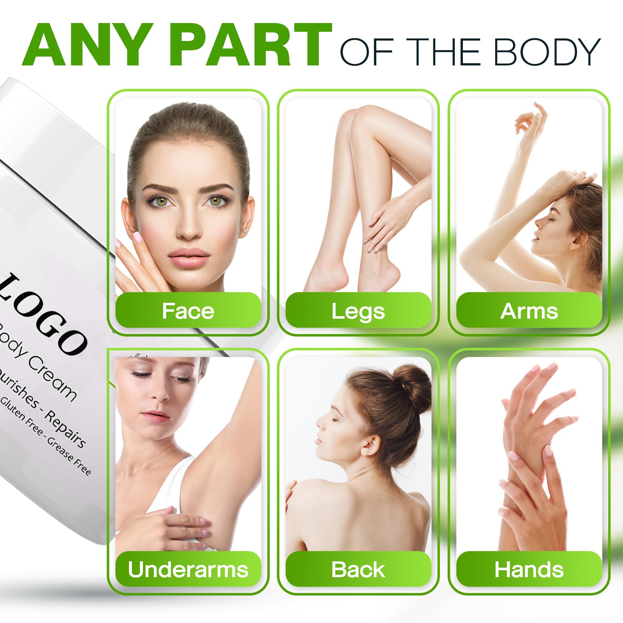 BLIW Private Label Beauty Natural Organic Moisturizing Nourishing Repairing Aloe Vera Skin Care Full Body Cream