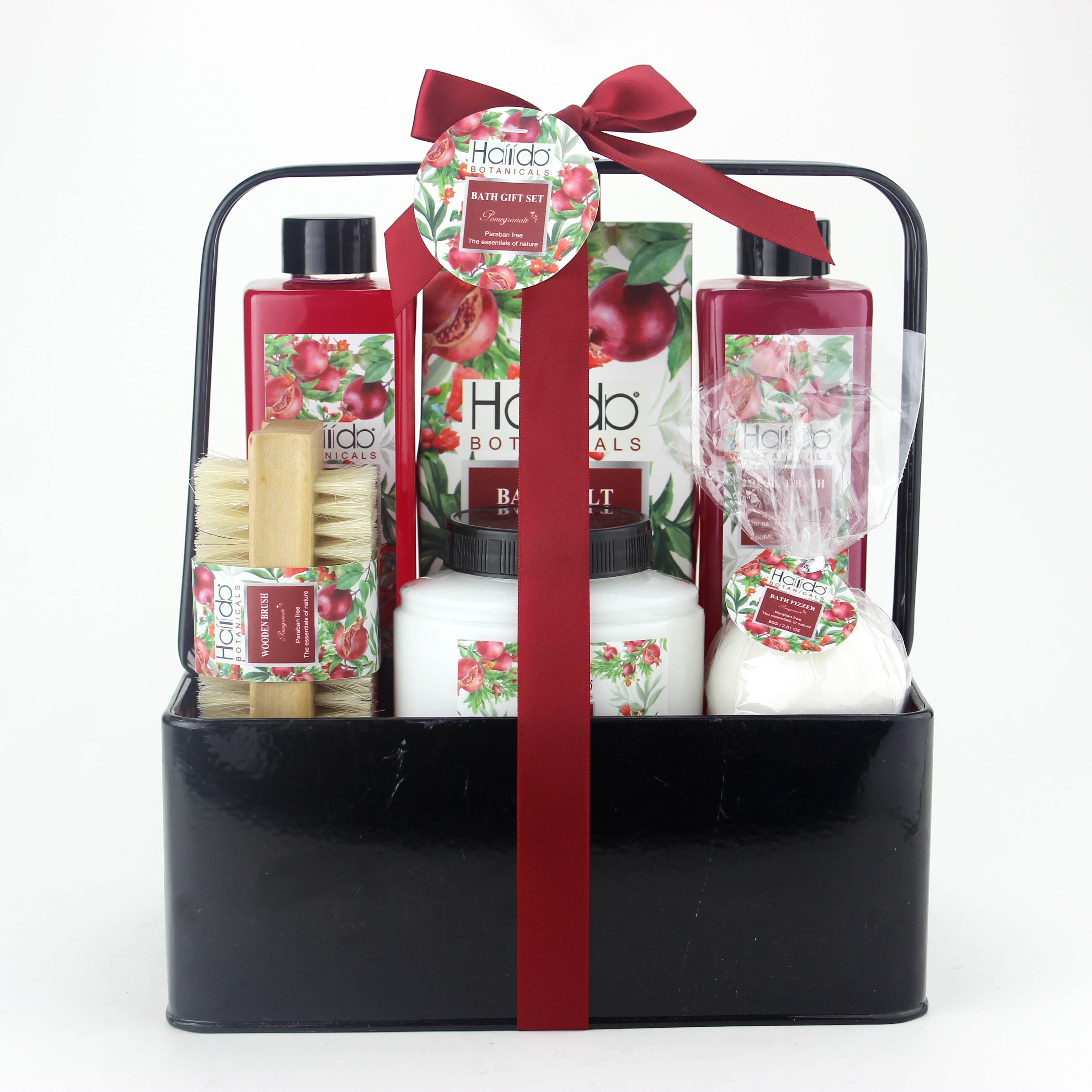 OEM customizable color wholesale all natural material shower gel body lotion and shampoo bath gift set