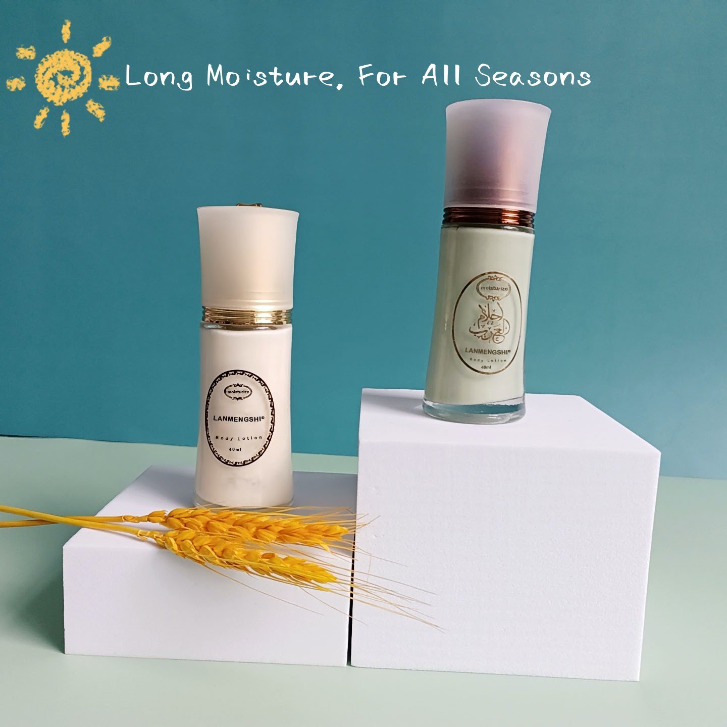 Newly designed natural organic whitening body lotion with pump