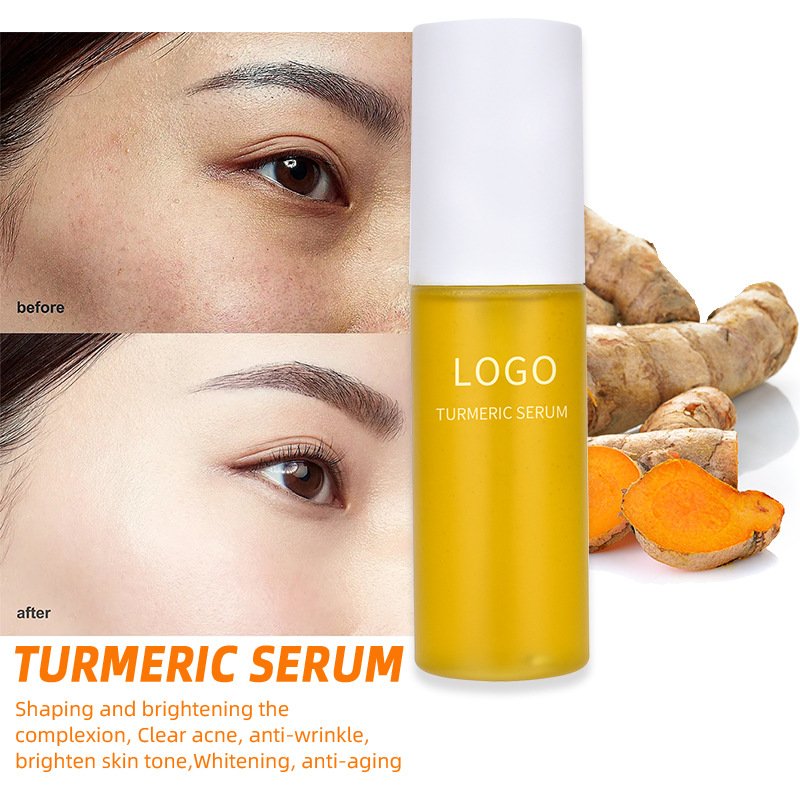 OEM ODM Turmeric Lotion Face Toner Cream Serum Body Scrub Essential Oil Products Turmeric Skin Care Set