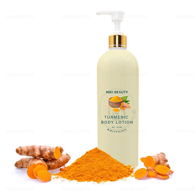 Private Label Vegan Organic Adult Skin Lightening Whitening Moisturizing Turmeric Body Lotion