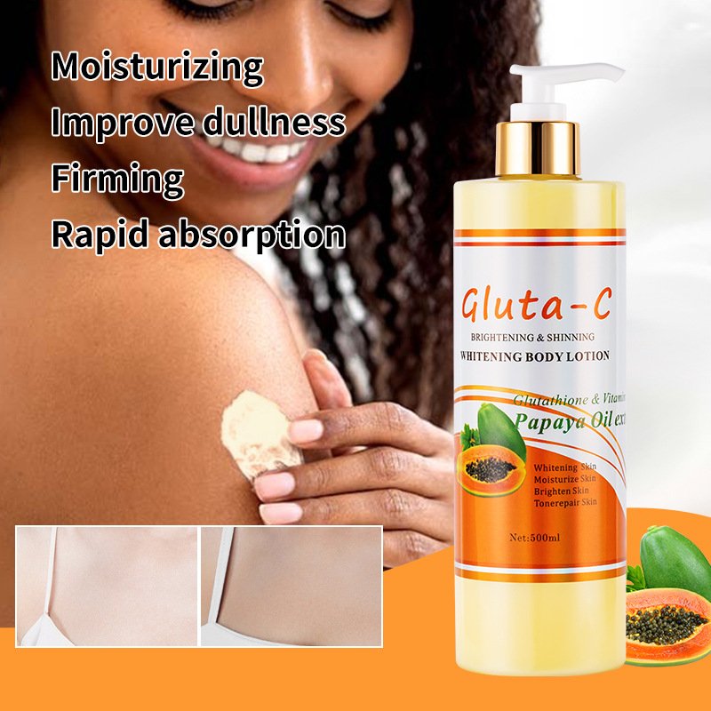 Papaya VC Carrot Plus Body Lotion Moisturizing Whitening Tightening Oil Contral Face And Body Skin Care Lotion 500ml
