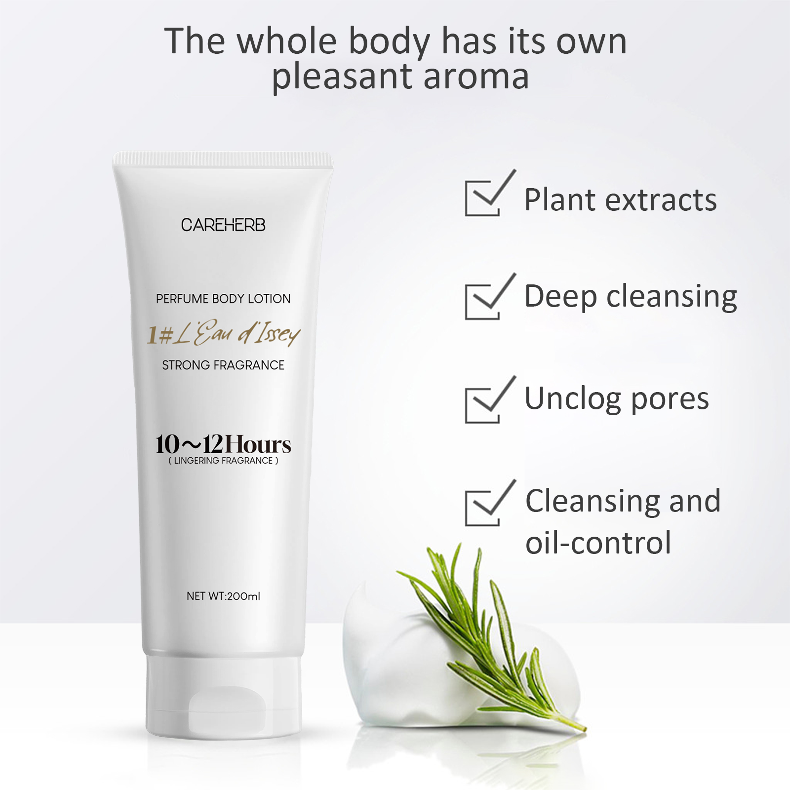 Custom Logo Vegan Whole Body Skin Lightening Long Moisturising Perfume Fragrance Body Lotion