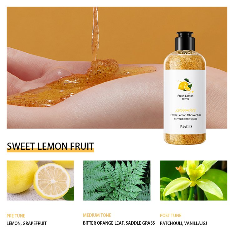 Images OEM private label fruit favors skin clean nourishing moisturizing body wash skin care bath gel body lotion
