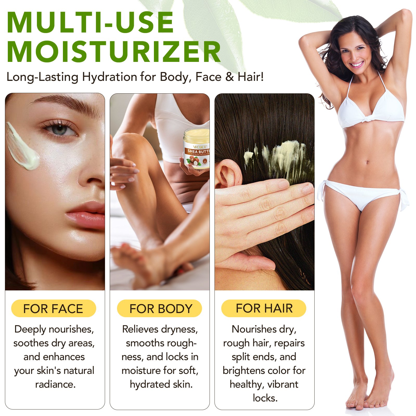 Custom Hair Skin Care Products 220g Private Label Cosmetics African Unrefined Shea Butter Raw Lotion for the Body and Face