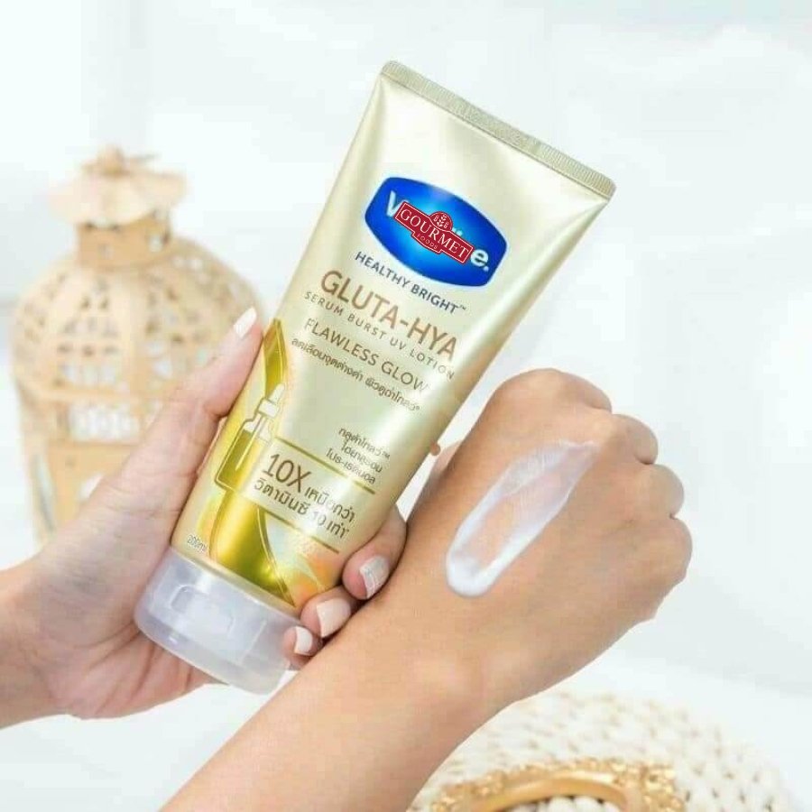 Healthy Bright 10X Concentrated Gluta HYA Serum 330ml Bottle Vitamin C Collagen Hyaluronic Acid Whitening Veseline Body Lotion