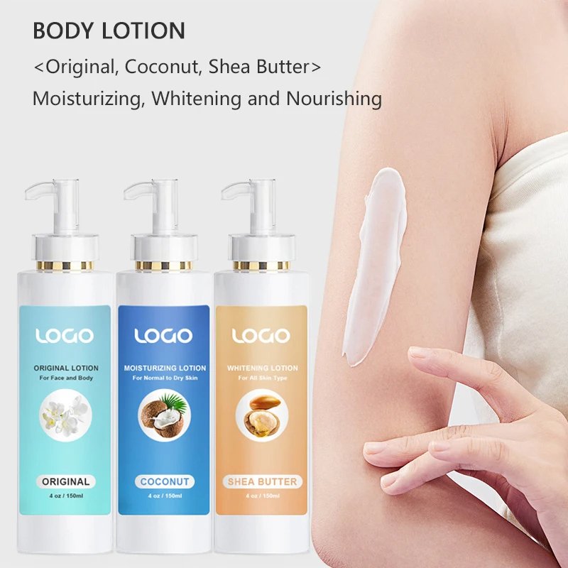 OEM Moisturizing Body Lotion Natural Organic Coconut Vitamin E Moisturizing Body Lotion