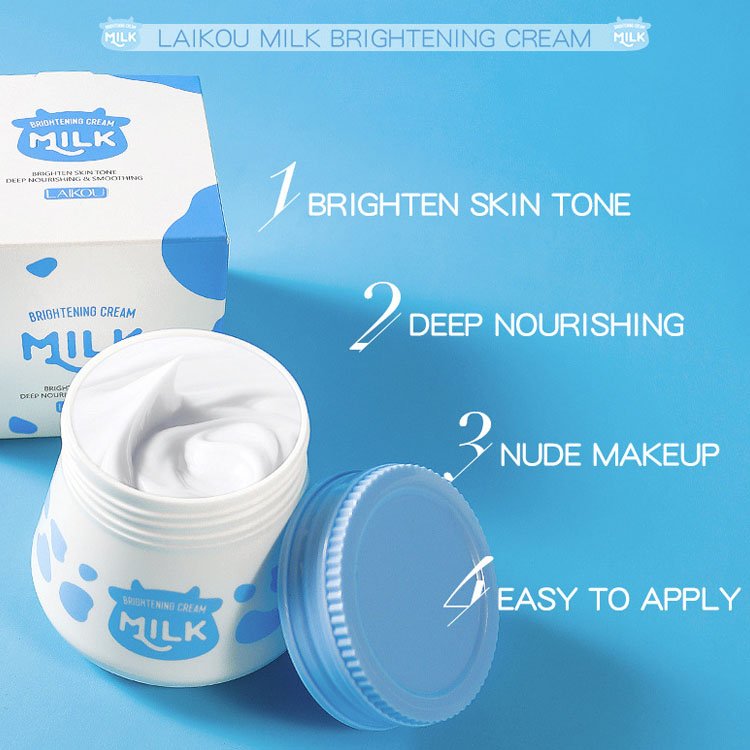 Milk Whitening Face Cream Organic Korean Style 55g Facial Moisturize rWhitening Skin Care Beauty Face Cream