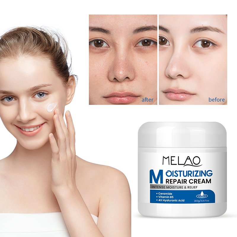 Ceramide Vitamin B5 Hyaluronic Acid Dry Skin Body Face Moisturizing Face Cream Rich Hydrating No Greasy Ceramide Face Cream