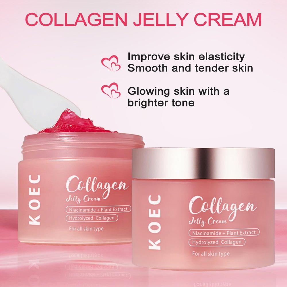 KOEC COLLAGEN JELLY CREAM with Moisturizing deep cleansing face Exfoliating dead skin gel Accept Private Label OEM