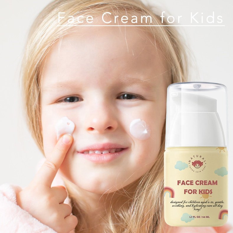 Wholesales Custom Ingredients Logo Kids Face Cream Fragrance-Free and Kids Face Lotion Clean and Non-Toxic Kids Face Moisturizer