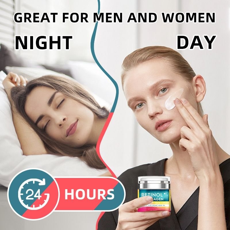 factory custom antiaging retinol collagen vitamin E facial cream moisturizer skin care skincare face cream