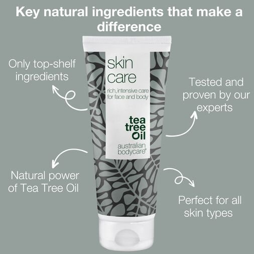 Tea Tree Oil Skin Care Cream for Very Dry Skin 100 ml. Moisturizing Multi-Cream for Body & Face for mern & women. Make up primer