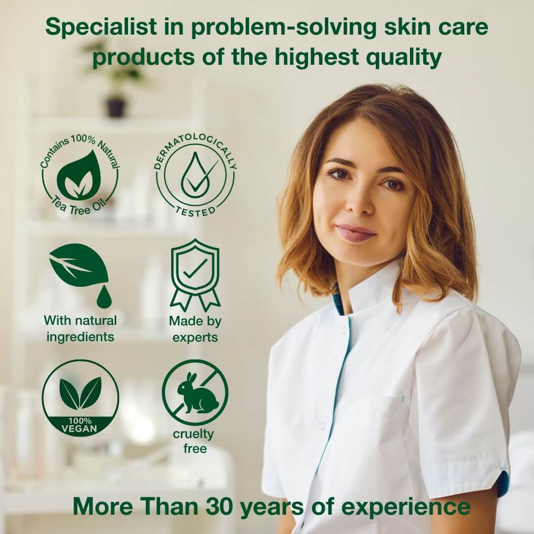 Tea Tree Oil Skin Care Cream for Very Dry Skin 100 ml. Moisturizing Multi-Cream for Body & Face for mern & women. Make up primer