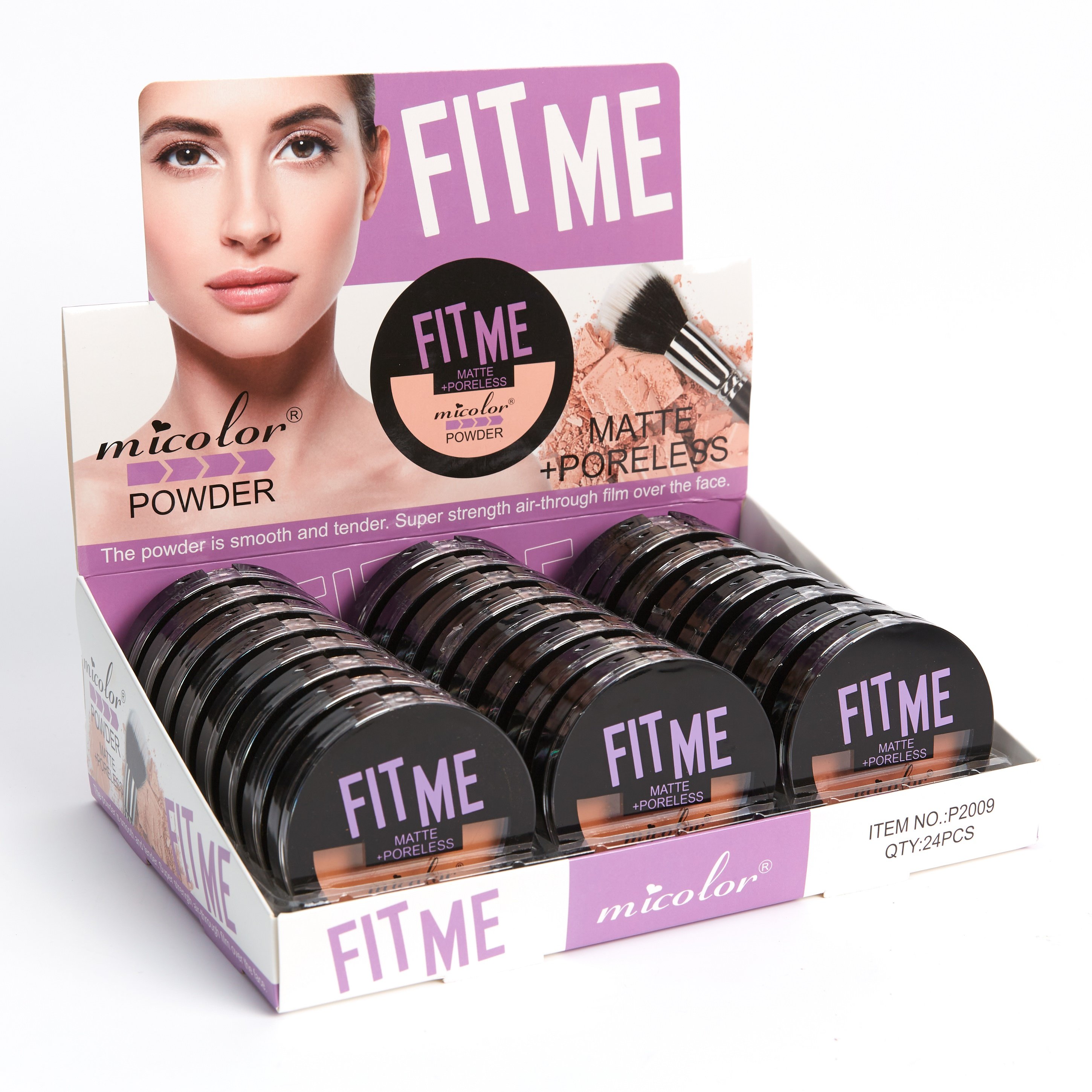 Private Label 3 Colors Waterproof Full Coverage Face Cream Compact Pressed Powder Foundation
