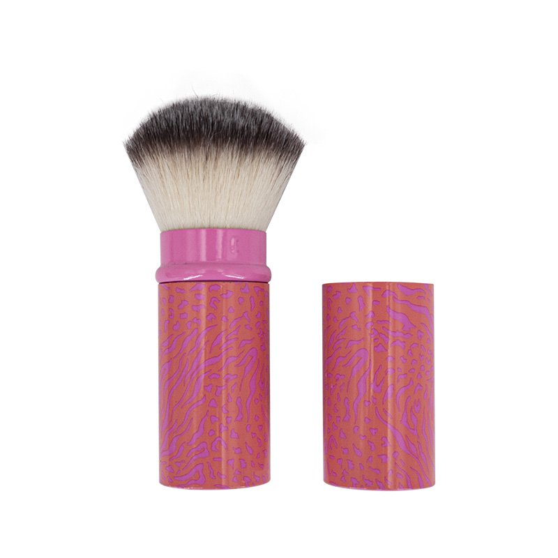 Customized Size Private Label Soft Hair Makeup Brush Single Retractable Portable Professional Travel Foundation Tool