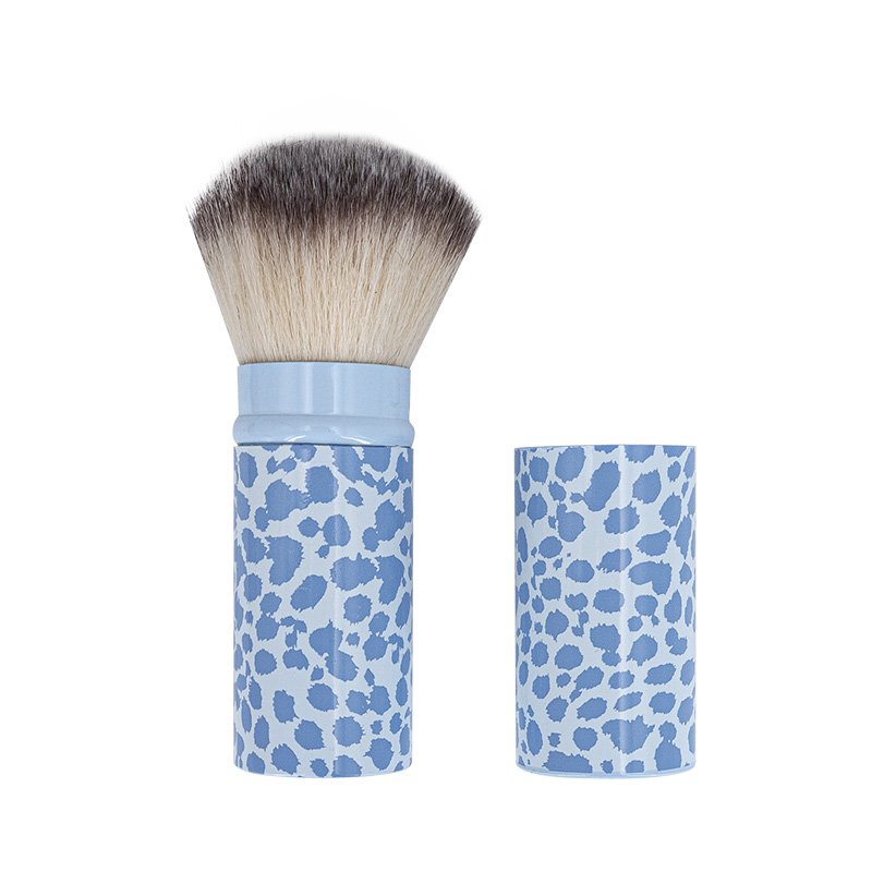 Customized Size Private Label Soft Hair Makeup Brush Single Retractable Portable Professional Travel Foundation Tool
