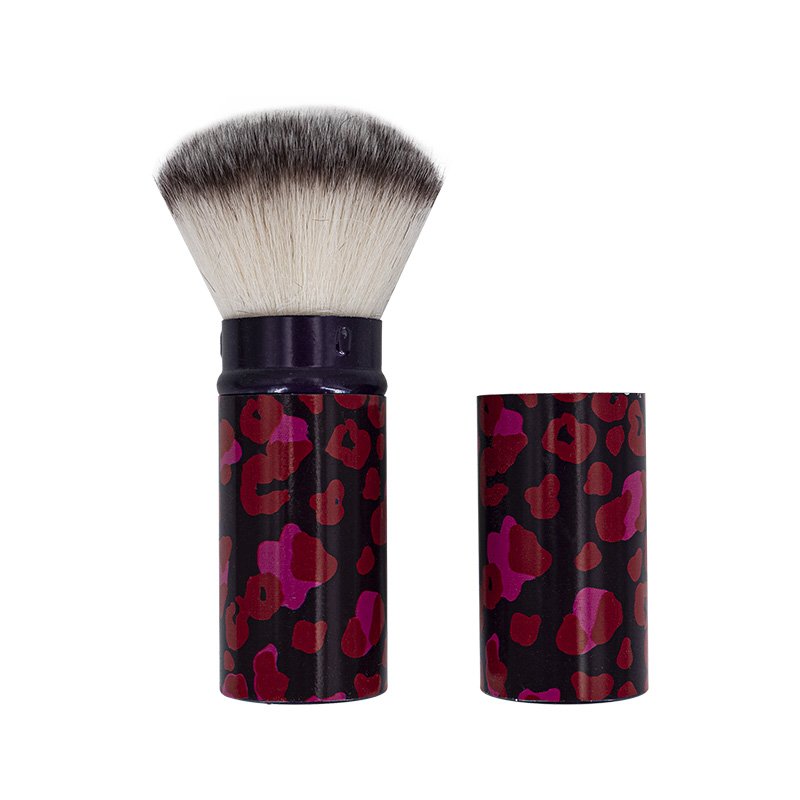Customized Size Private Label Soft Hair Makeup Brush Single Retractable Portable Professional Travel Foundation Tool