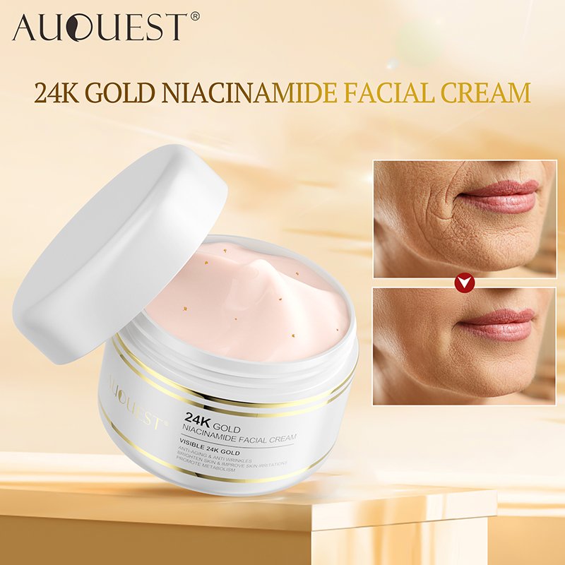 Custom logo 24k gold face cream Private label orgnaic Anti Wrinkle Whitening Collagen Black Spot Remover Moisturizer Face Cream
