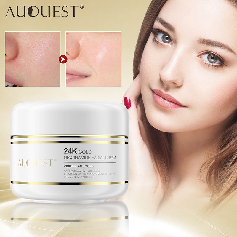 Custom logo 24k gold face cream Private label orgnaic Anti Wrinkle Whitening Collagen Black Spot Remover Moisturizer Face Cream