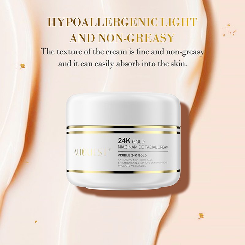 Custom logo 24k gold face cream Private label orgnaic Anti Wrinkle Whitening Collagen Black Spot Remover Moisturizer Face Cream