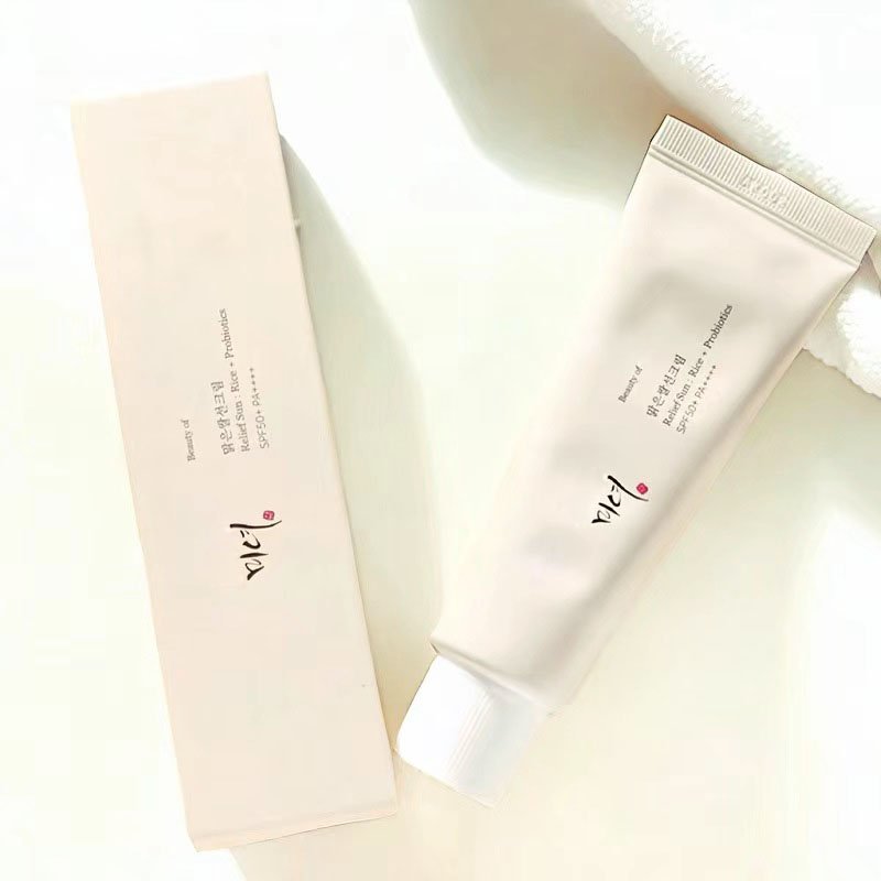Sun Creams Rice +Probiotics Sunscreen SPF50+ Physical Skin Care Sunscreen Glow Moisturizing Faces Creams