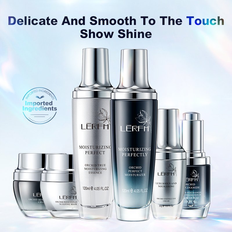 Hot Sales Orchid Perfect Anti-aging Moisturizing Seven-Piece Set Lotion Serum Eye Cream Skin Face Care Kit