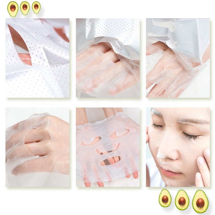 avocado charcoal honey fruit private label brightening korean facial sheet mask