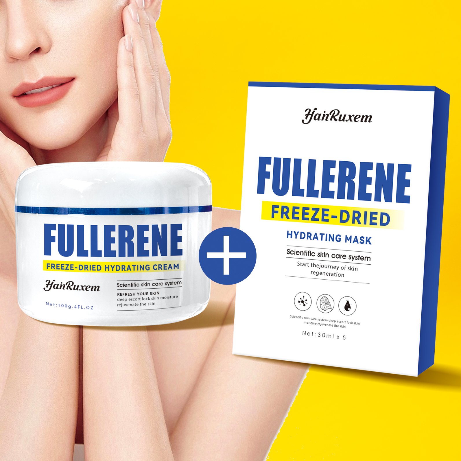 OEM Whitening anti-wrinkle face cream Brighten Anti-Wrinkle Soothe Rejuvenation Smoothing Fullerene Moisturize facial cream