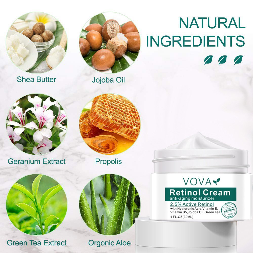 Skin Natural Organic Firming Fade Fine Lines Moisturizing Anti Aging Wrinkle Night Retinol Collagen Face Cream
