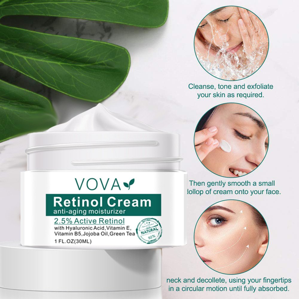 Skin Natural Organic Firming Fade Fine Lines Moisturizing Anti Aging Wrinkle Night Retinol Collagen Face Cream