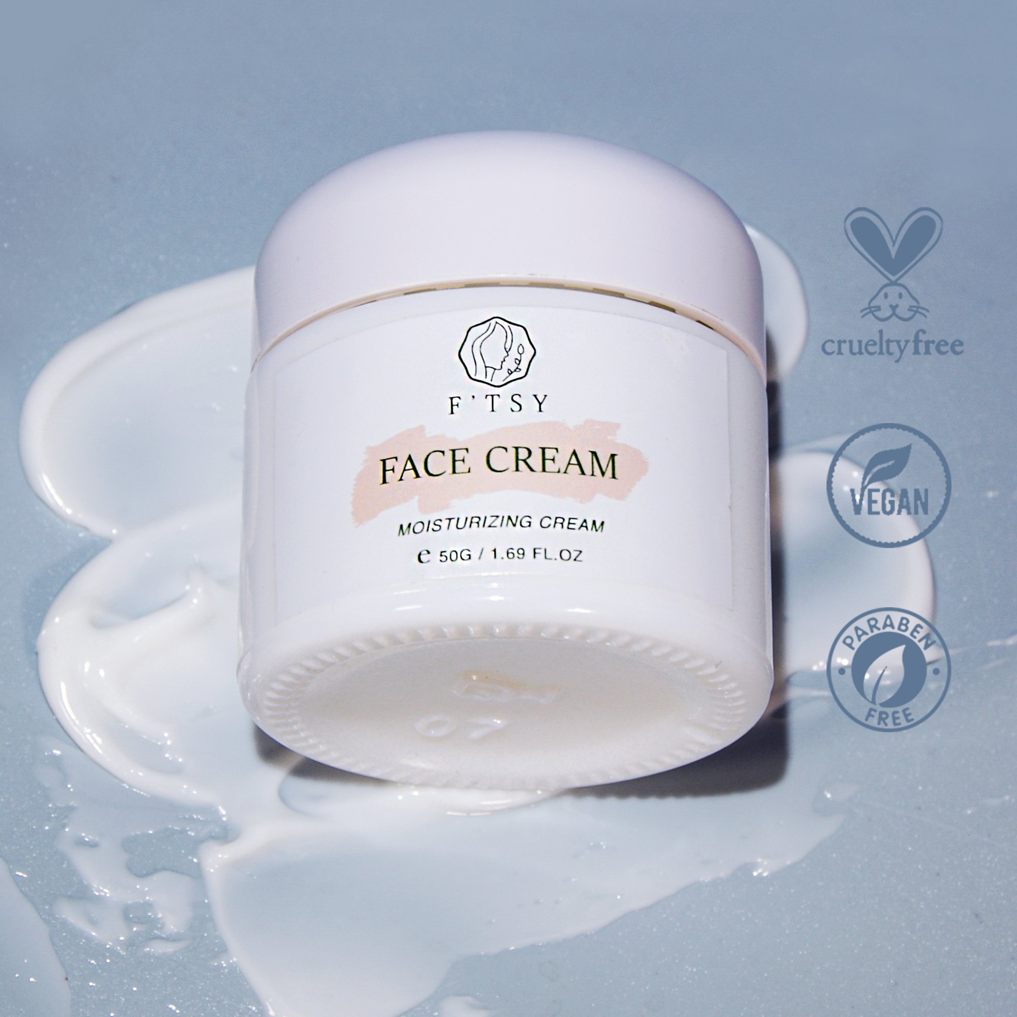 Private Label Korean Organic Soothing Calming Face Ice Cream Moisturizer Whitening Face Cream