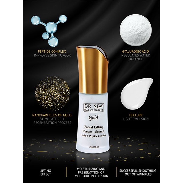 Certified Facial Lifting Cream Serum 30ml Daily Skin Care Product with Vitamin for Female Aging Private Label Cosmetics