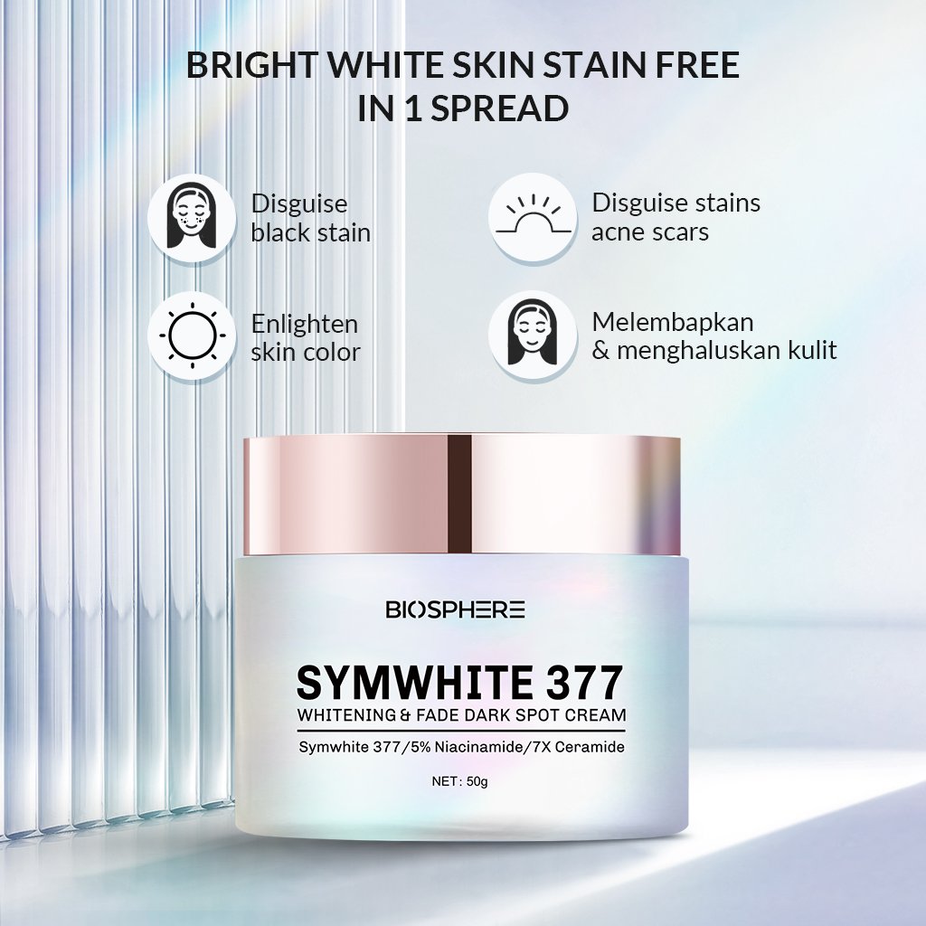 Biosphere Private Label Cosmetics Care Freckle Removing Facial Cream Lotion moisturizer Whitening Tone Up Face Cream